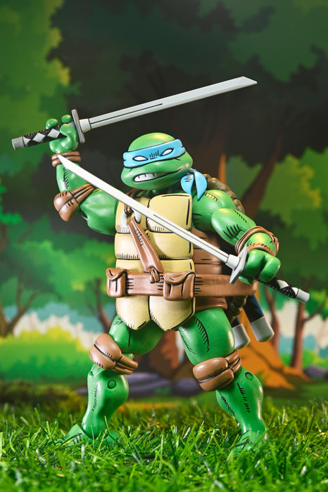 NECA Figura de Accion Ultimate: TMNT x Usagi Yojimbo - Leonardo 7 Pulgadas