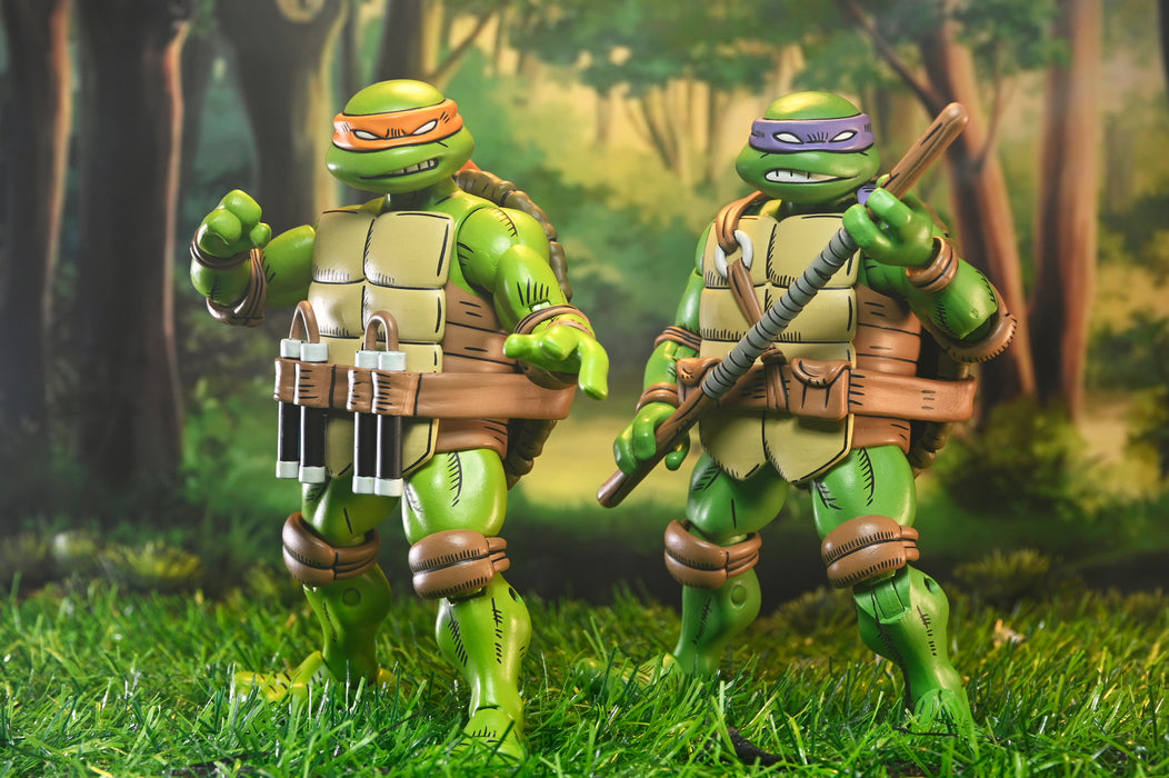 NECA Figura de Accion Ultimate: TMNT x Usagi Yojimbo - Michelangelo 7 Pulgadas