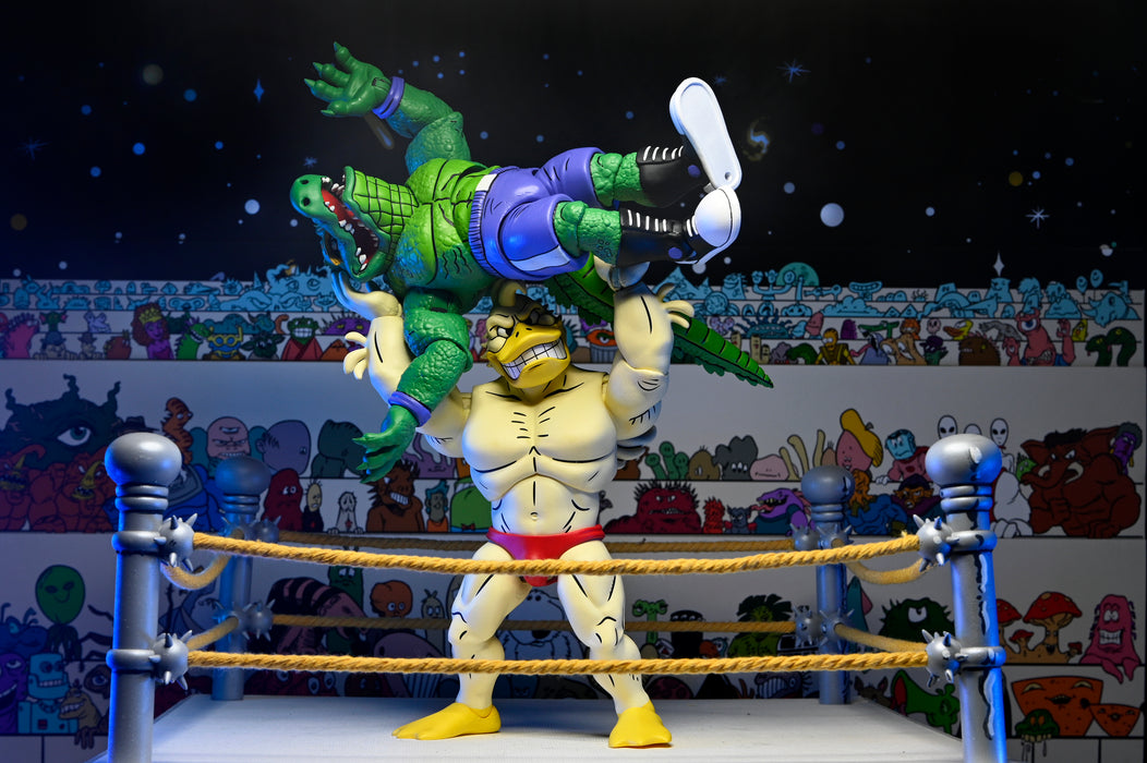 NECA Figura de Accion Ultimate: TMNT Tortugas Ninja Adventures de Eastman x Archie Comics -  Ace Duck 7 Pulgadas