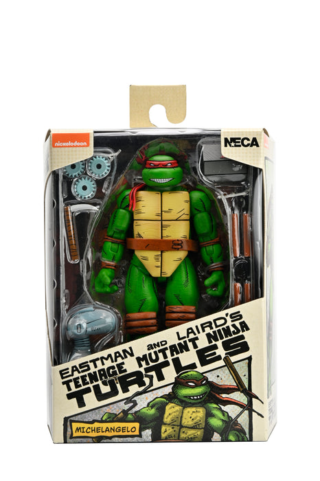 NECA Figura de Accion: TMNT Tortugas Ninja Mirage Comics - Miguel Angel 7 Pulgadas