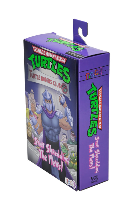 NECA Figura de Accion Ultimate: TMNT Tortugas Ninja Cartoon - Shredder Classic Colors 7 Pulgadas