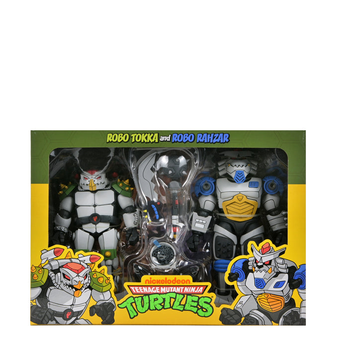 NECA Figura de Accion Ultimate: TMNT Tortugas Ninja 1987 Cartoon - Robo Tokka y Rahzar 2 Pack 7 Pulgadas