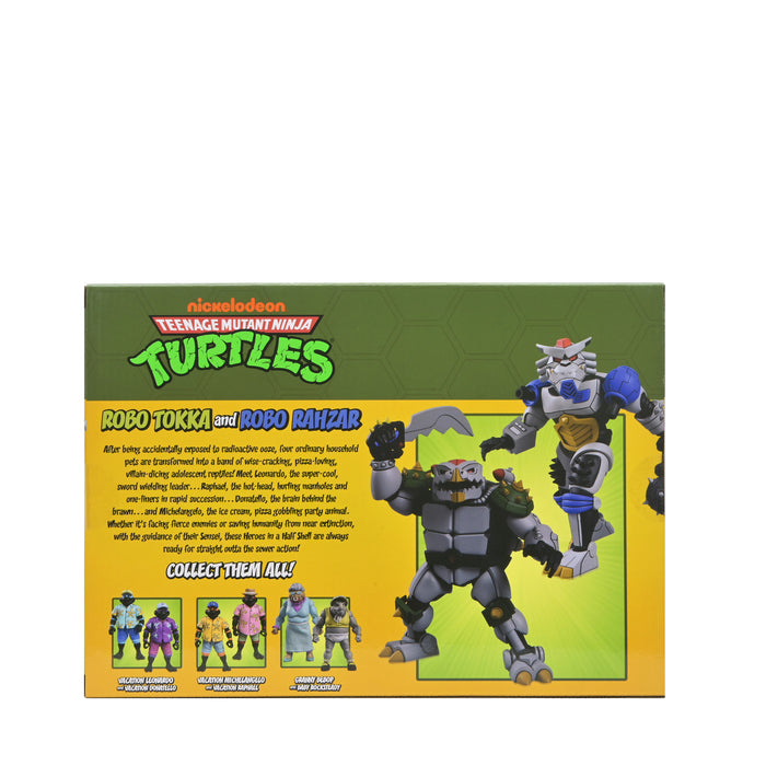 NECA Figura de Accion Ultimate: TMNT Tortugas Ninja 1987 Cartoon - Robo Tokka y Rahzar 2 Pack 7 Pulgadas