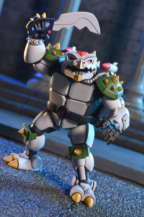 NECA Figura de Accion Ultimate: TMNT Tortugas Ninja 1987 Cartoon - Robo Tokka y Rahzar 2 Pack 7 Pulgadas