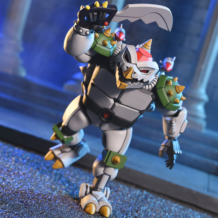 NECA Figura de Accion Ultimate: TMNT Tortugas Ninja 1987 Cartoon - Robo Tokka y Rahzar 2 Pack 7 Pulgadas