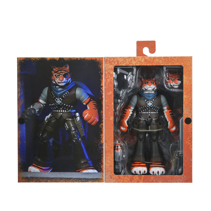 NECA Figura de Accion Ultimate: TMNT Tortugas Ninja 2012 Cartoon - Tiger Claw 7 Pulgadas