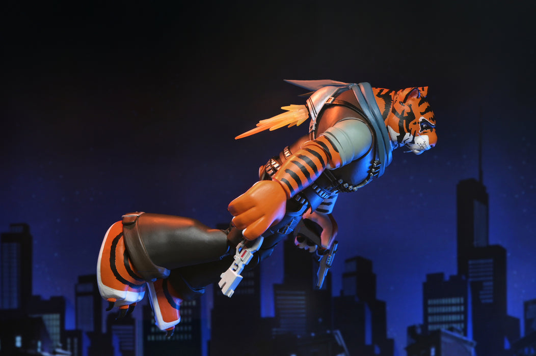 NECA Figura de Accion Ultimate: TMNT Tortugas Ninja 2012 Cartoon - Tiger Claw 7 Pulgadas