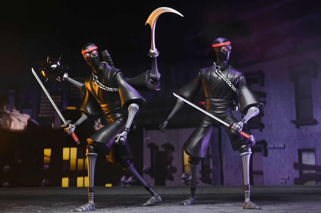 NECA Figura de Accion Ultimate: TMNT Tortugas Ninja 2012 Cartoon - Footbots 2 Pack 7 Pulgadas