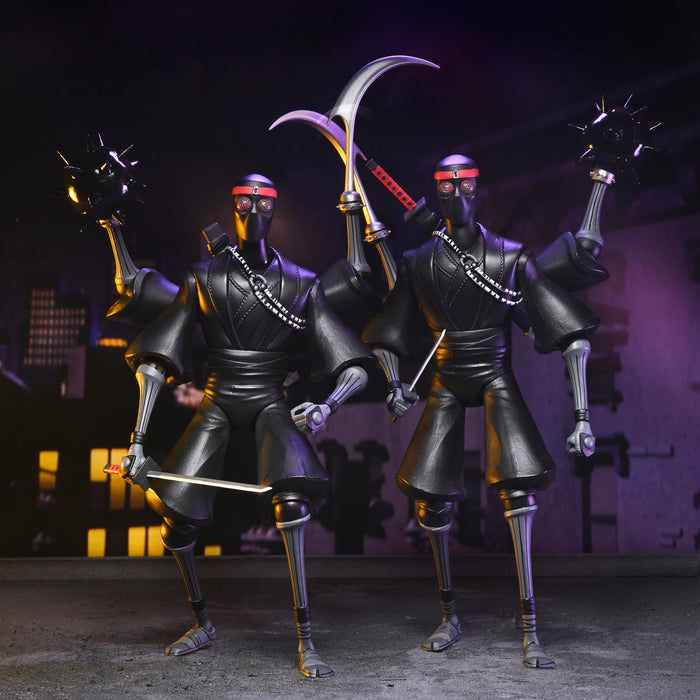 NECA Figura de Accion Ultimate: TMNT Tortugas Ninja 2012 Cartoon - Footbots 2 Pack 7 Pulgadas
