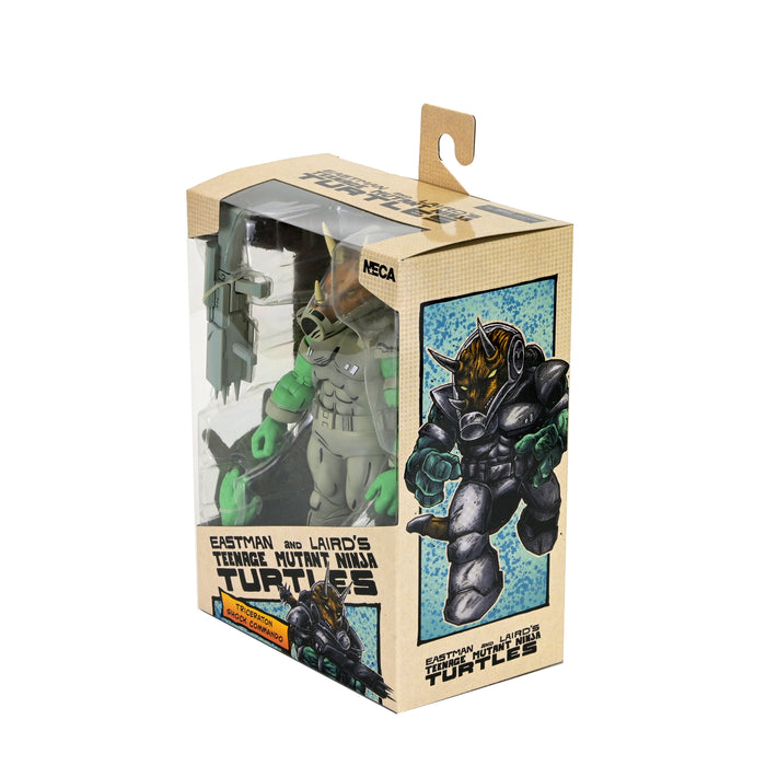 NECA Figura de Accion: TMNT Tortugas Ninja Mirage Comics - Shock Commando Triceraton 7 Pulgadas