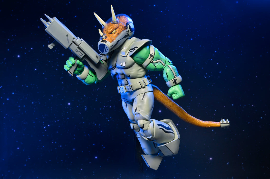 NECA Figura de Accion: TMNT Tortugas Ninja Mirage Comics - Shock Commando Triceraton 7 Pulgadas