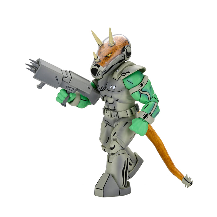 NECA Figura de Accion: TMNT Tortugas Ninja Mirage Comics - Shock Commando Triceraton 7 Pulgadas