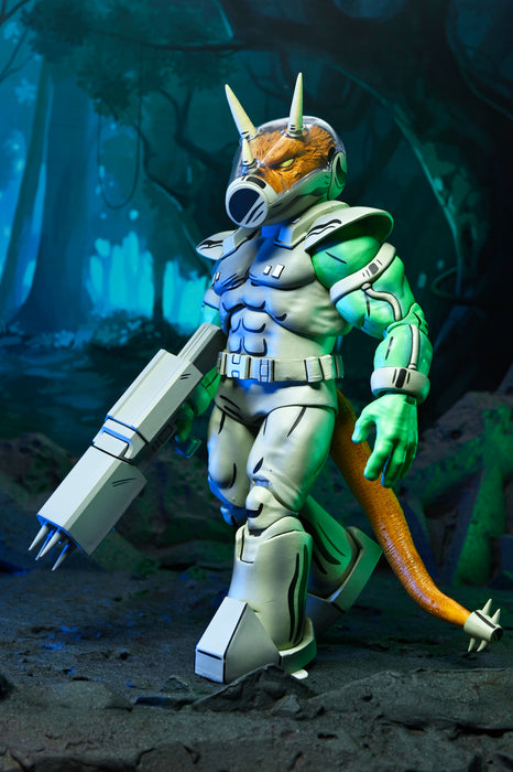 NECA Figura de Accion: TMNT Tortugas Ninja Mirage Comics - Shock Commando Triceraton 7 Pulgadas