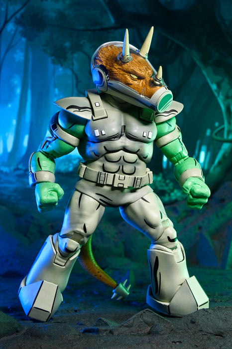 NECA Figura de Accion: TMNT Tortugas Ninja Mirage Comics - Shock Commando Triceraton 7 Pulgadas