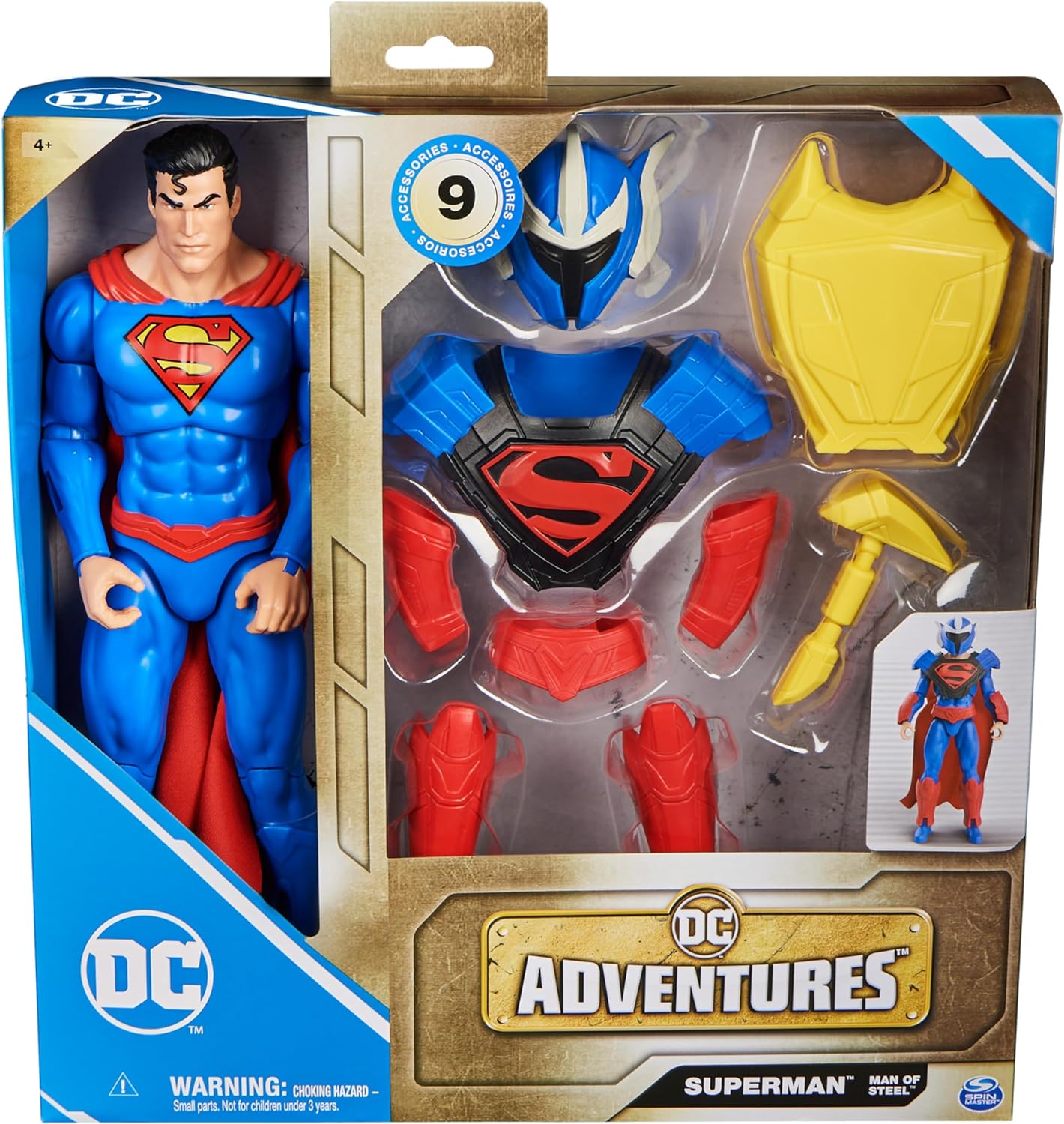 DC: DC Adventures - Superman Hombre De Acero 12 Pulgadas