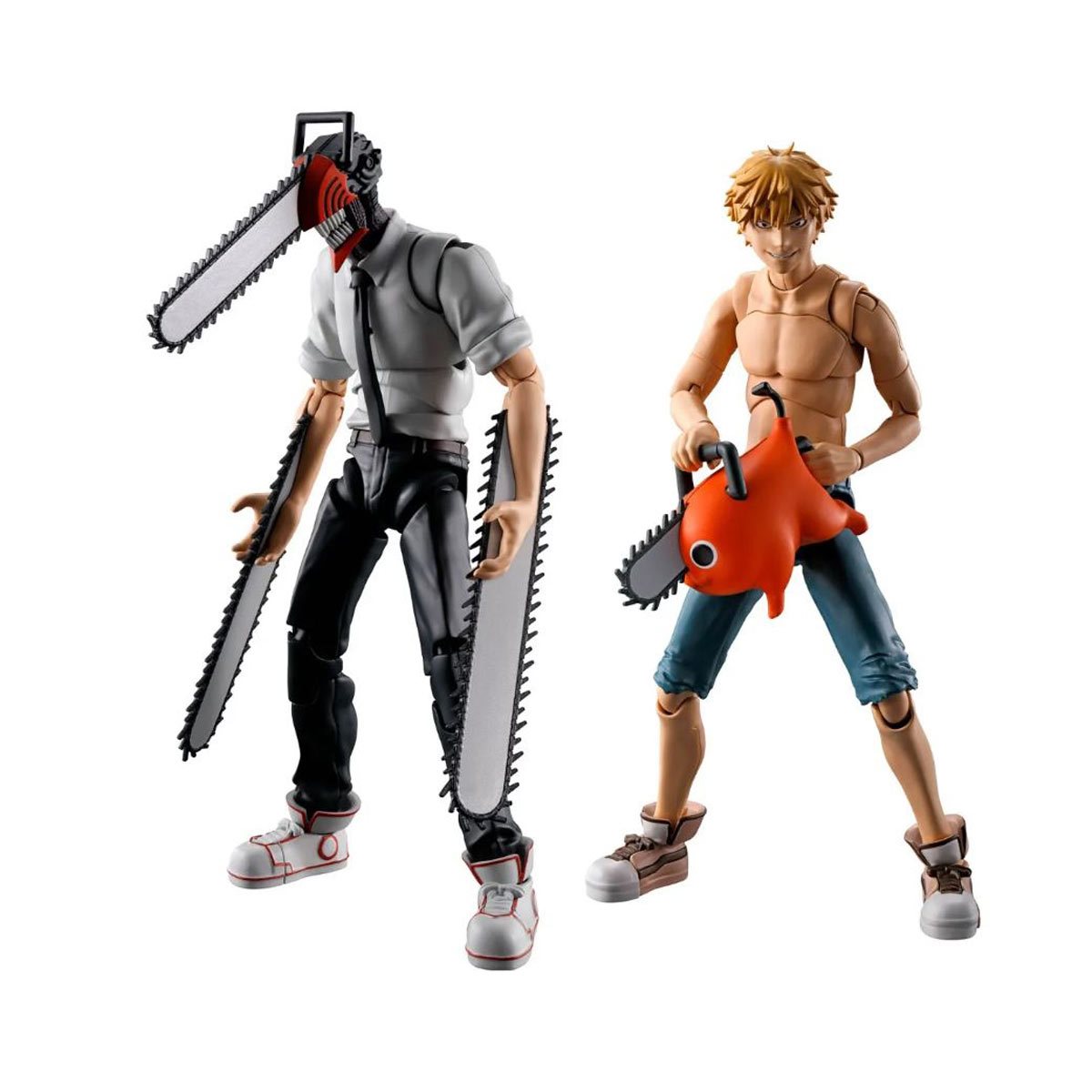 Bandai Shokugan Model Kits: Chainsaw Man - Pose SMP 2 Pack Kit De Plastico