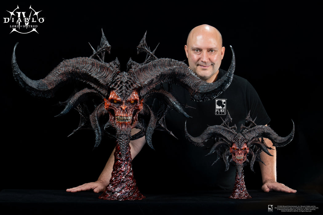 PureArts: Diablo IV Lord of Hatred - Mascara de Mephisto Replica Escala 1/2