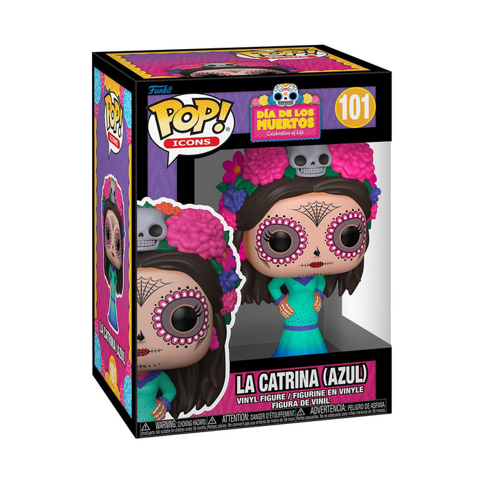 Funko Pop Icons: Dia De Los Muertos 2025 - La Catrina Azul Exclusivo
