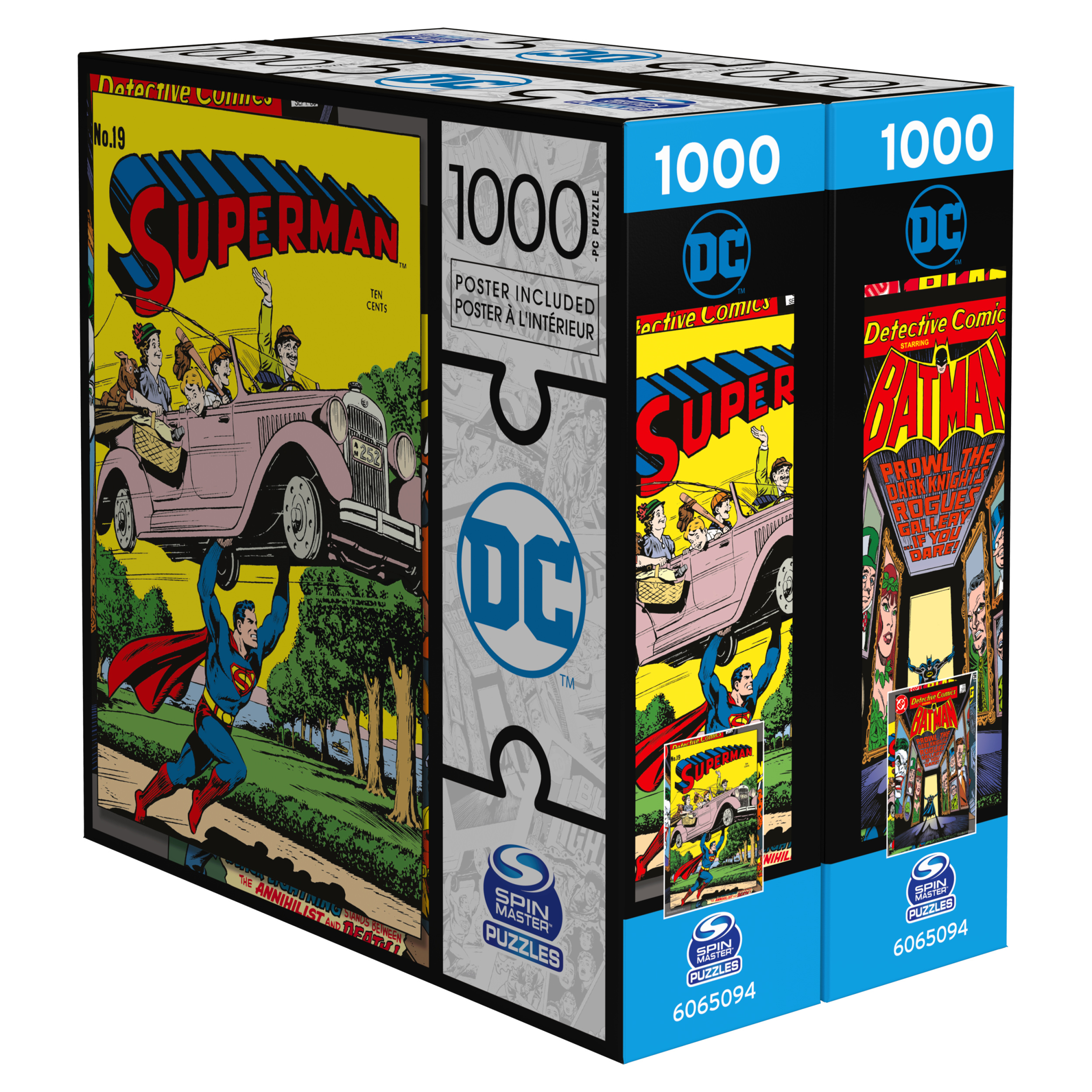 Cardinal: Set Rompecabezas Dc Superman Y Batman 1000 Piezas 2 Pack