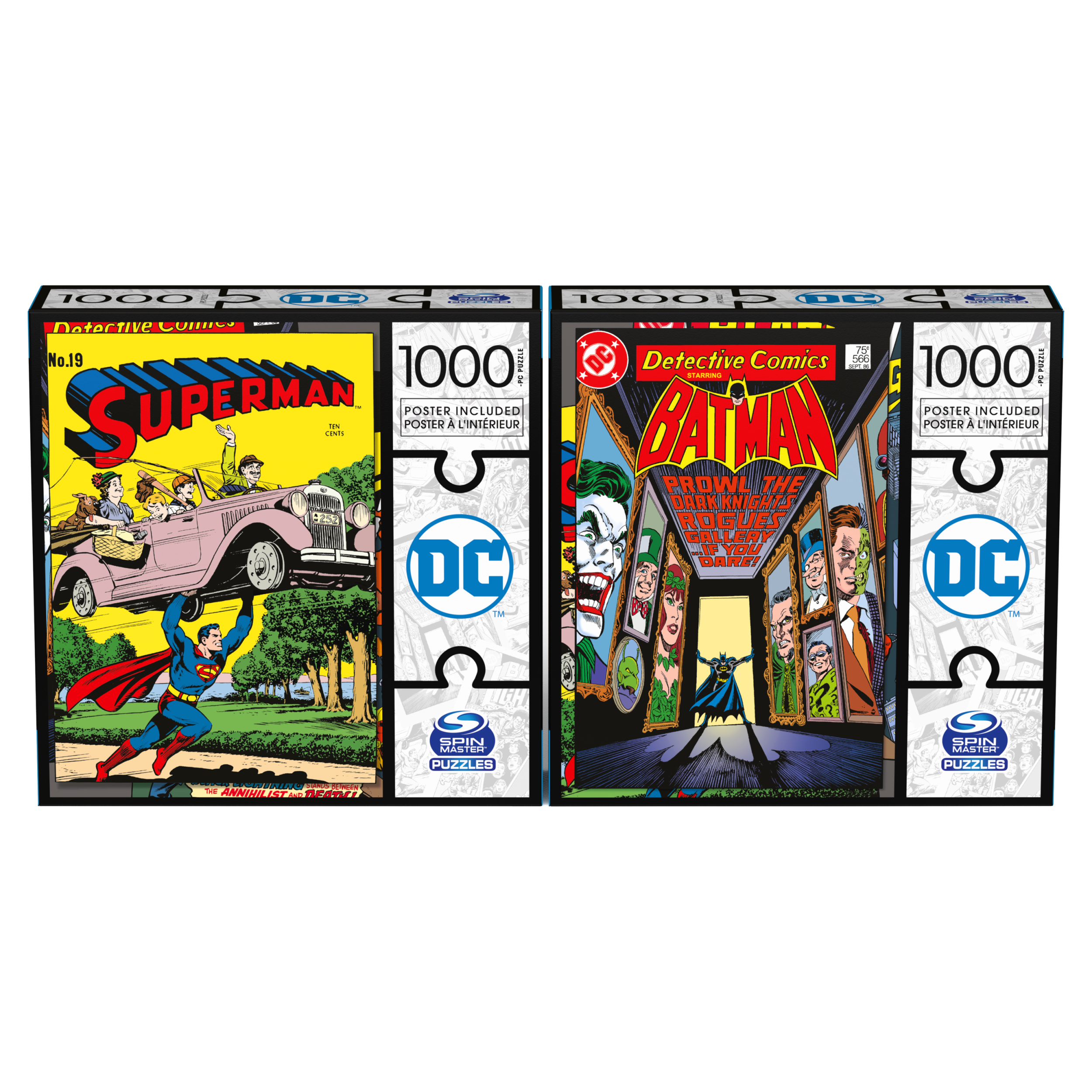 Cardinal: Set Rompecabezas Dc Superman Y Batman 1000 Piezas 2 Pack