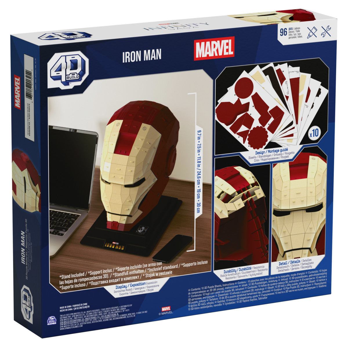 4D Puzzles: Marvel - Casco Iron Man Rompecabezas 4D