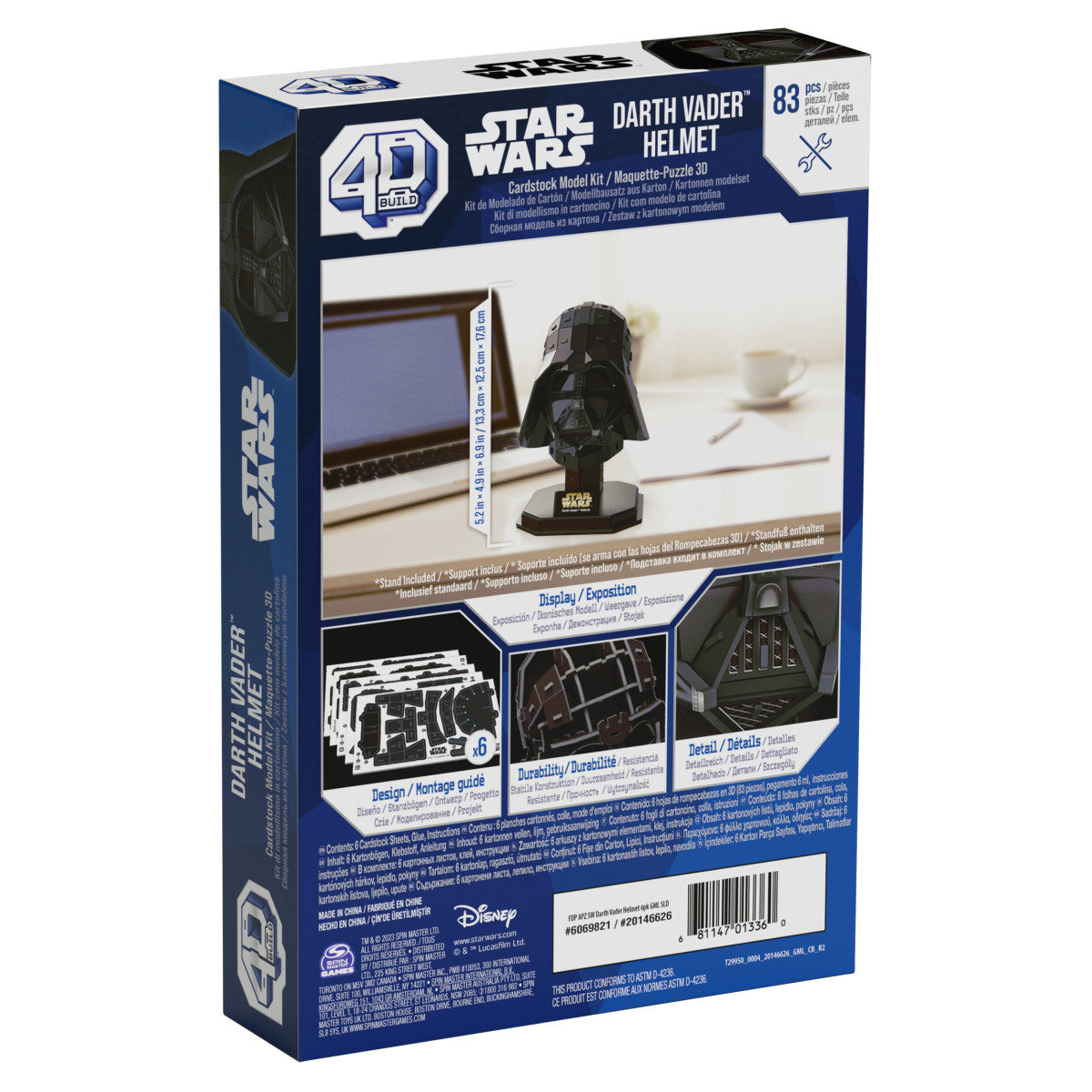 4D Puzzles: Star Wars - Casco Darth Vader Rompecabezas 4D