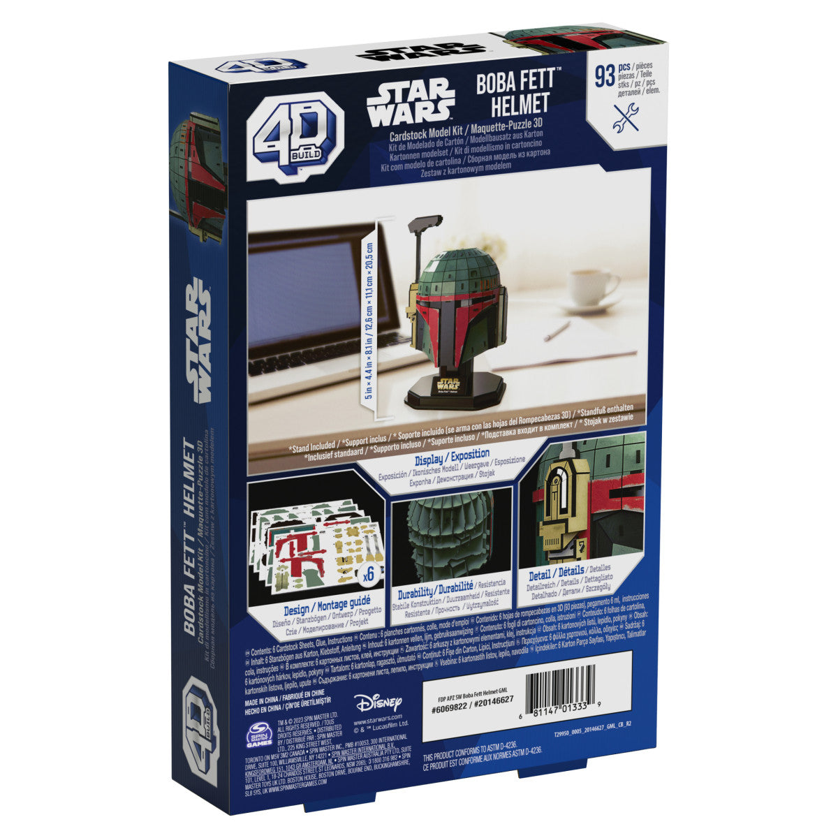 4D Puzzles: Star Wars - Casco Boba Fett Rompecabezas 4D