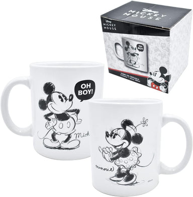 Zak Tarro De Ceramica Con Caja: Disney Mickey Mouse - Mickey y Minnie 480 ml