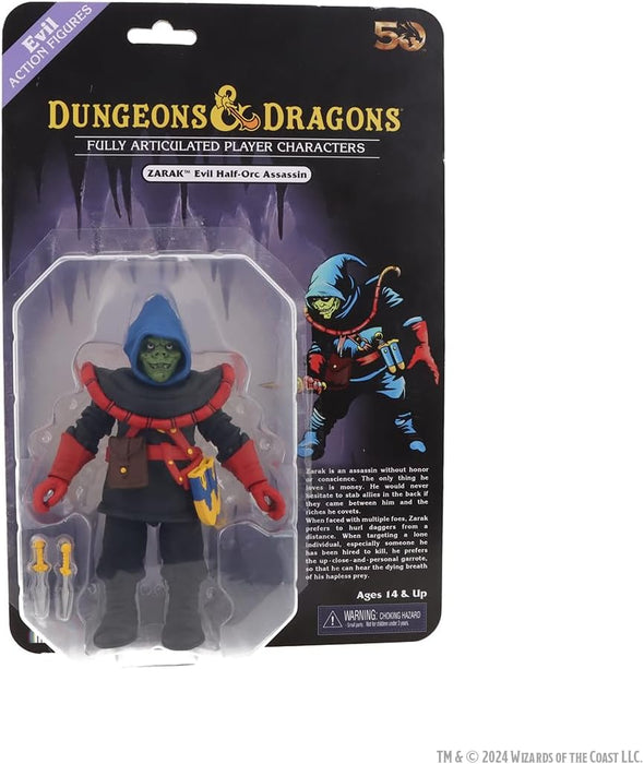 NECA Figura de Accion: Dungeons and Dragons 50 Aniversario - Zarak Blister Card 7 Pulgadas
