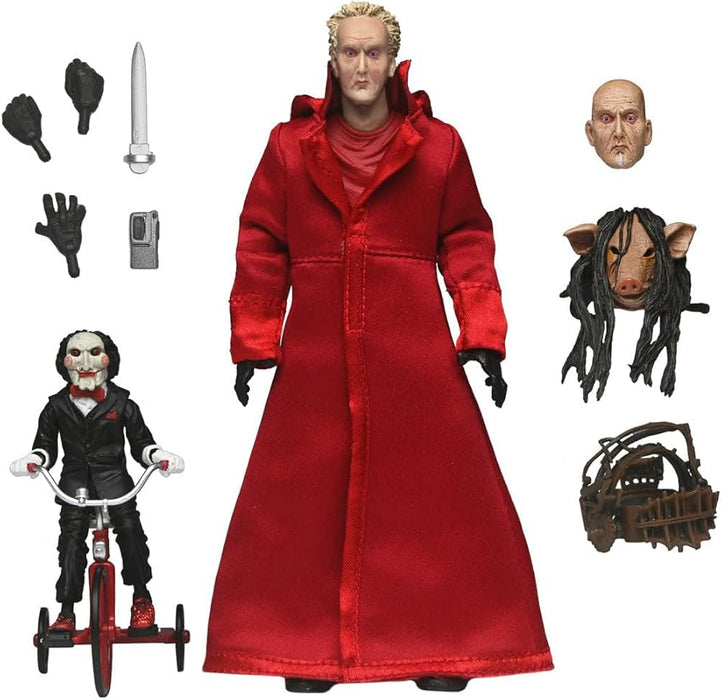 NECA Figura de Accion Ultimate: Saw - Jigsaw Killer con Tunica roja 7 Pulgadas