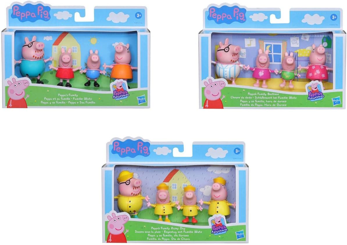 Set de Figuras Peppa Pig con Vehículo y Accesorios - 001
