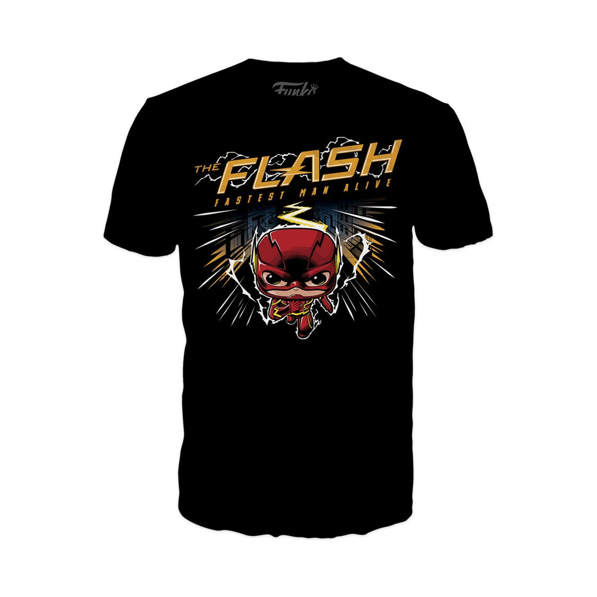 Funko Pop & Tee: DC The Flash - Playera Extra Grande Con Flash Glow
