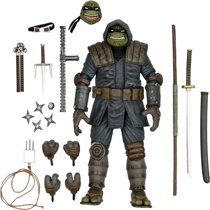 NECA Figura de Accion Ultimate: TMNT Tortugas Ninja IDW Comics - The Last Ronin 7 Pulgadas