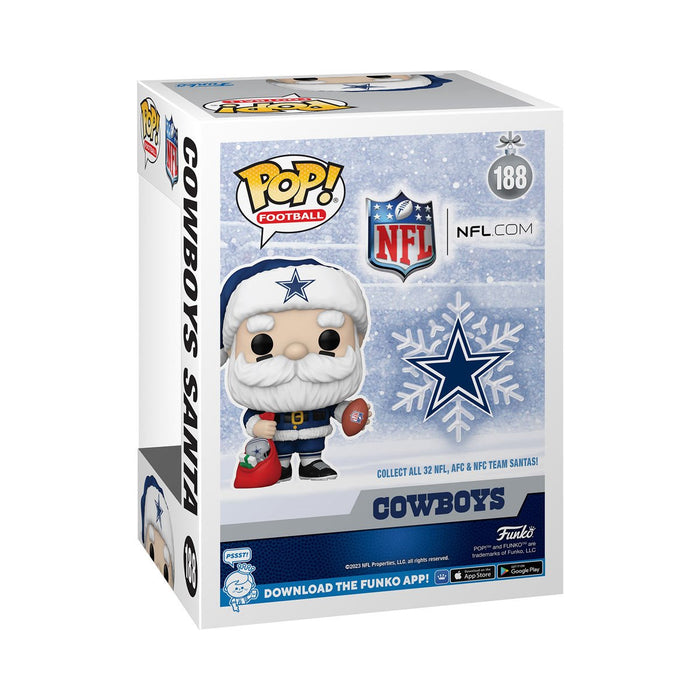 Funko POP NFL: Vaqueros de Dallas - Santa Claus Holiday