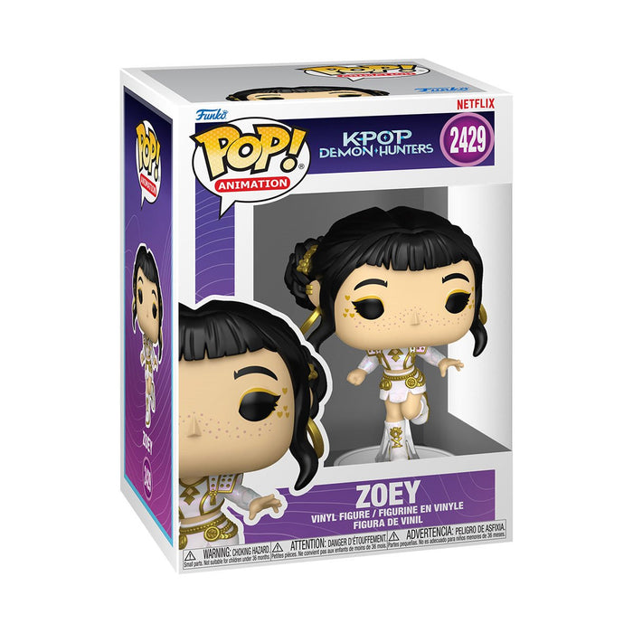 Funko Pop Animation: K Pop Demon Hunters - Zoey atuendo blanco