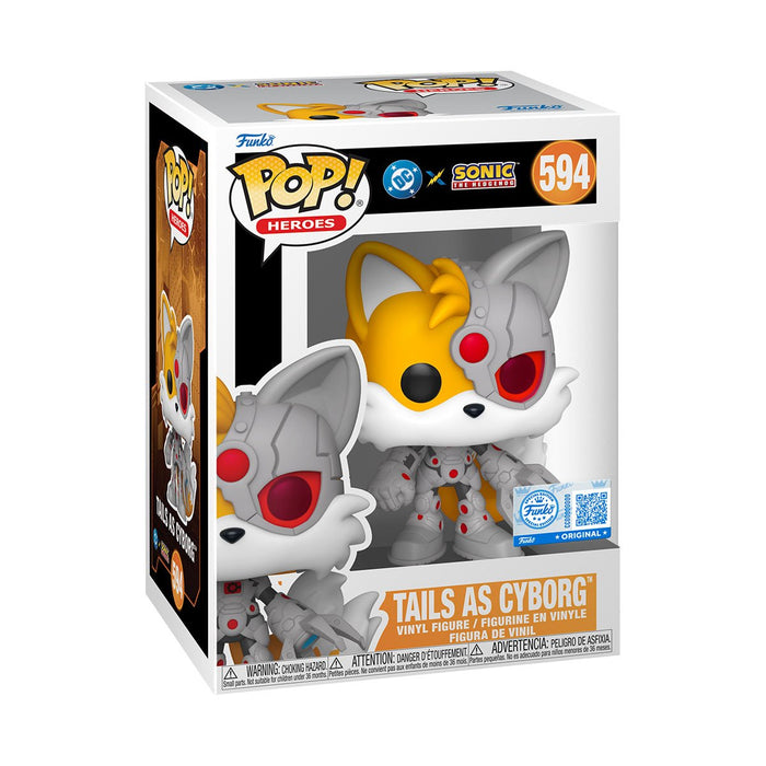 Funko Pop Heroes: Justice League & Sonic - Tails como Cyborg