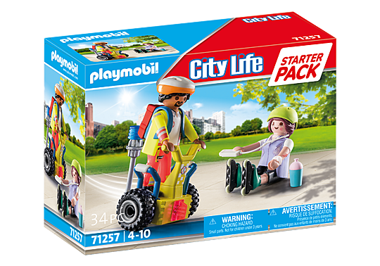 Playmobil City Life Starter Pack: Rescate con Balance Racer 71257