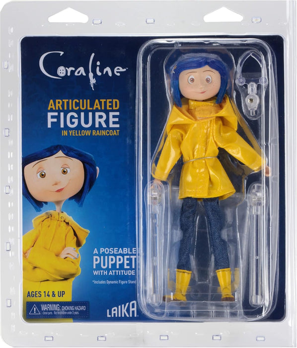 NECA Figura Articulada: Coraline - Coraline con Impermeable