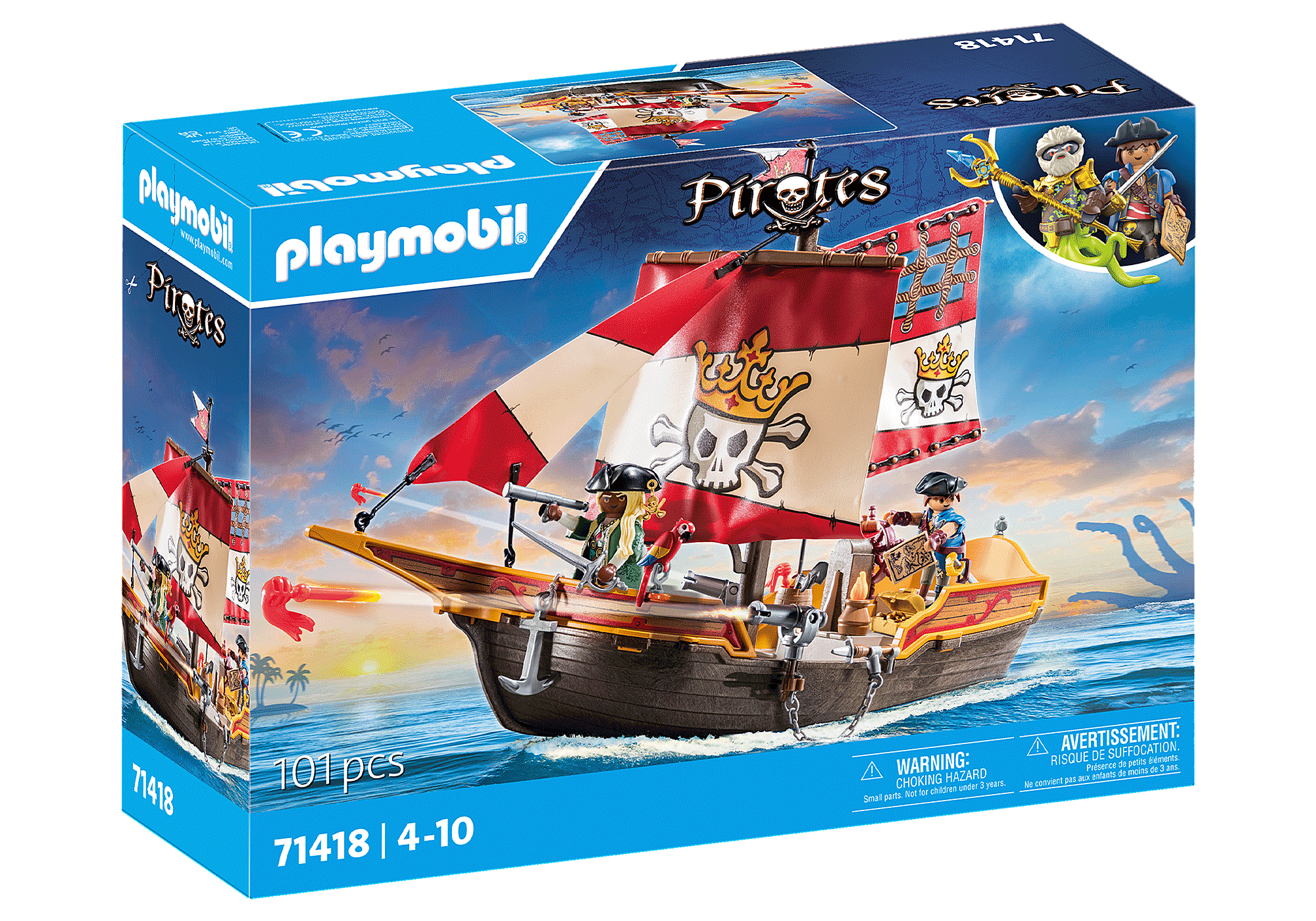 Playmobil Pirates: Barco Pirata 71418