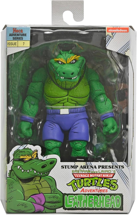 NECA Figura de Accion: TMNT Tortugas Ninja Adventures Archie Comics - Leatherhead Stump Wrestling 7 Pulgadas