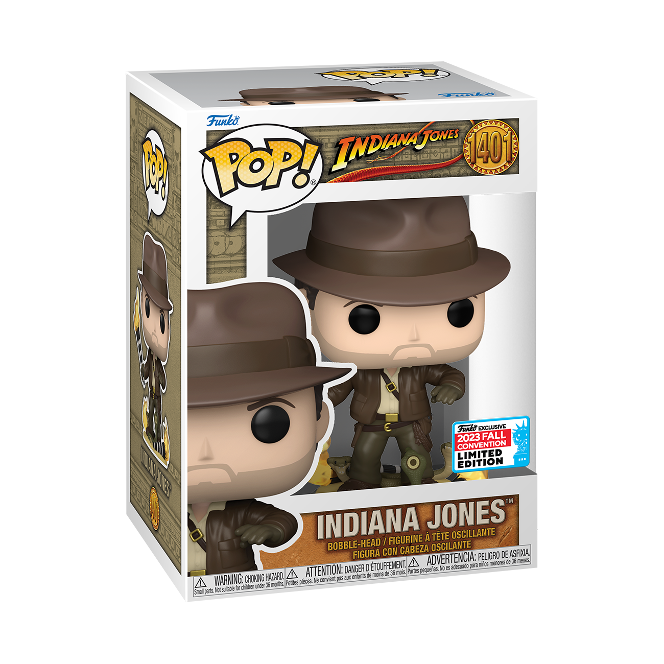Funko Pop Movies: Indiana Jones En Busca Del Arca Perdida - Indiana Con Serpientes Exclusivo NYCC 2023