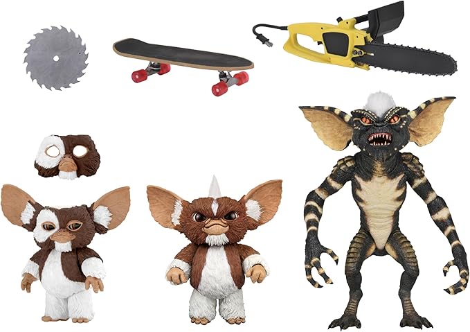 NECA Figura de Accion: Gremlins Evolution of a Gremlin - Box Set 40 Aniversario 7 Pulgadas