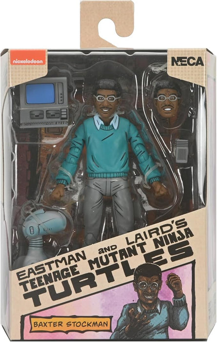 NECA Figura de Accion: TMNT Tortugas Ninja Mirage Comics - Baxter Stockman 7 Pulgadas