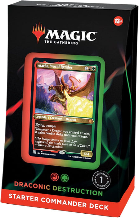 Magic The Gathering: Starter Commander Deck 4 - Draconic Destruction (Red-Green) En Ingles