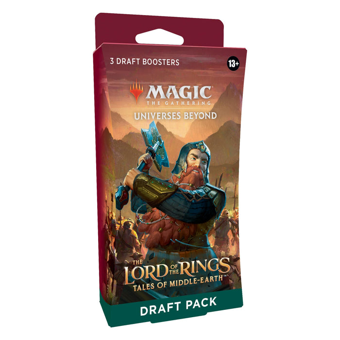 Magic The Gathering: Lord of the Rings Tales of Middle Earth - 3 Booster Draft Pack En Ingles