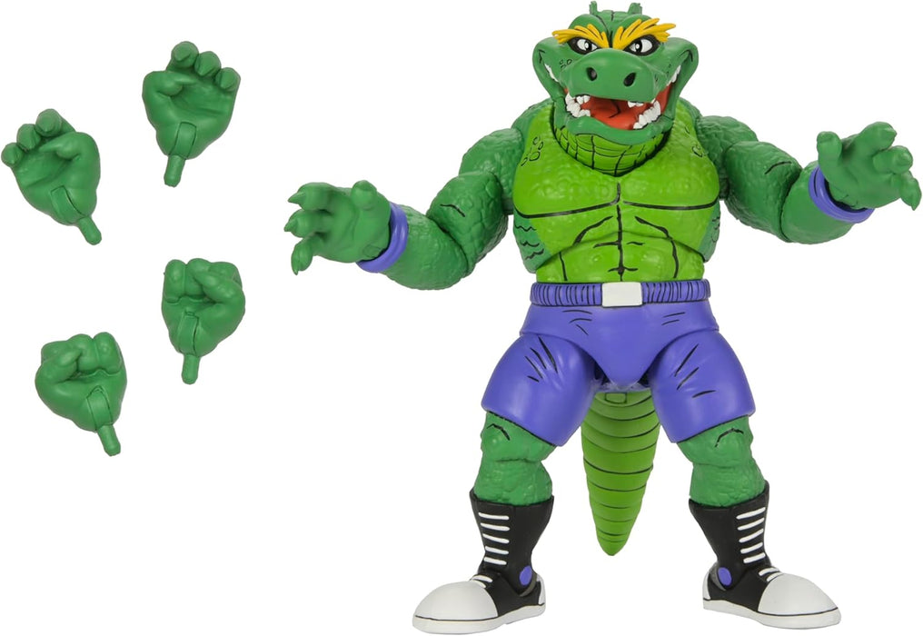 NECA Figura de Accion: TMNT Tortugas Ninja Adventures Archie Comics - Leatherhead Stump Wrestling 7 Pulgadas
