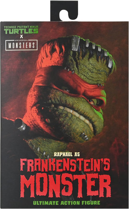 NECA Figura de Accion Ultimate: Universal Monsters x TMNT - Raphael como Frankenstein 7 Pulgadas
