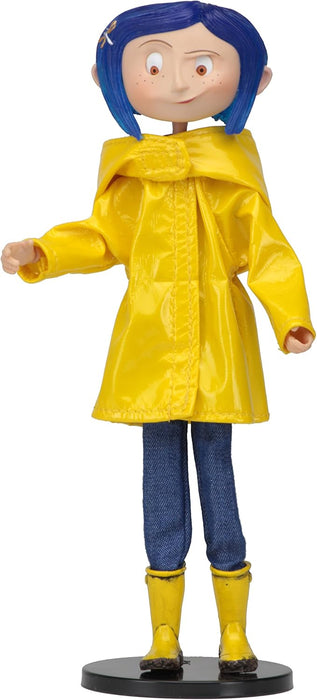 NECA Figura de Accion Vestida: Coraline - Coraline con Impermeable 7 pulgadas