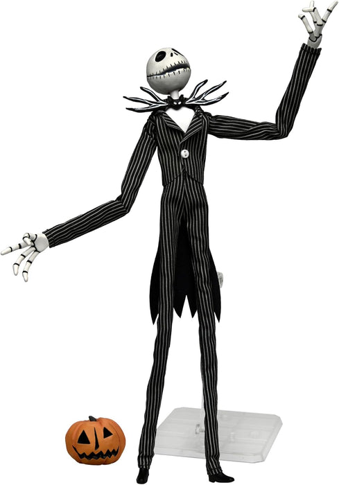 NECA Articulated Figure: Disney Mundo de Jack - Jack Skellington con Calabaza 9 Pulgadas