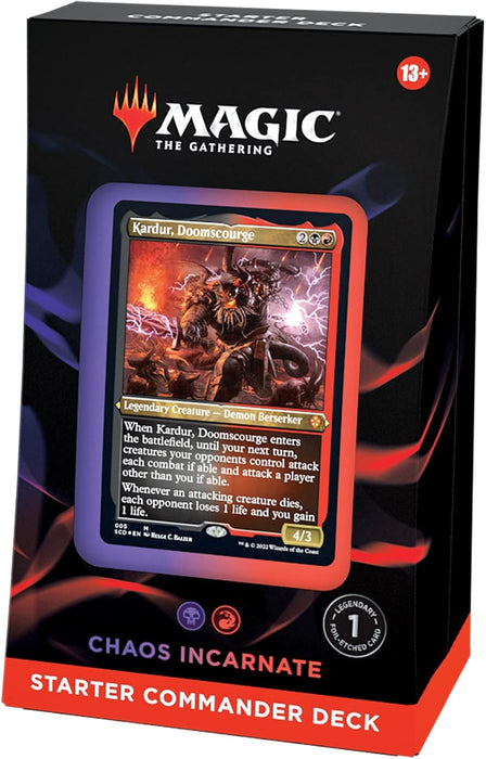 Magic The Gathering: Starter Commander Deck 3 - Chaos Incarnate (Black-Red) En Ingles